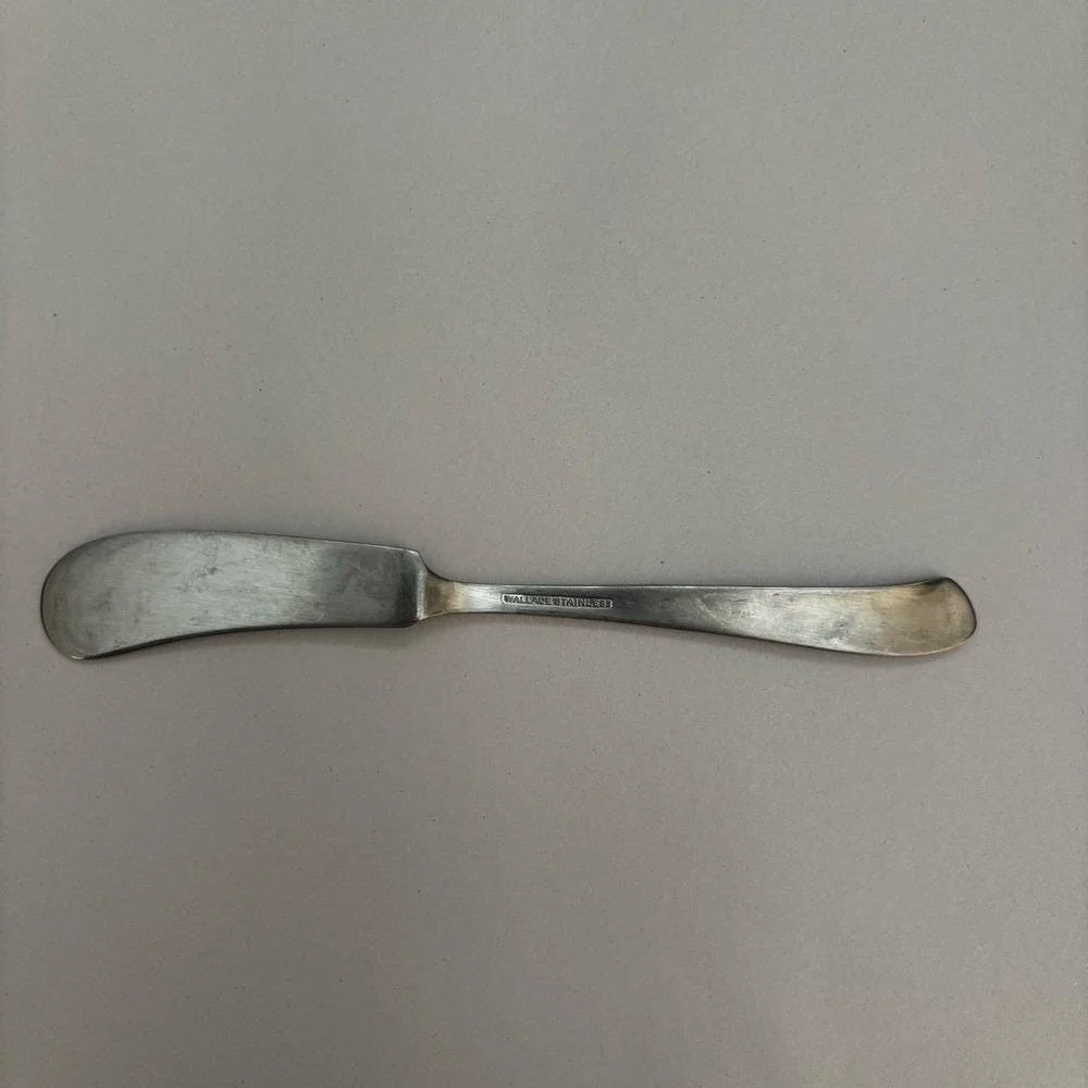 Wallace Saybrook Spreader Stainless Blade Butter‎ Knives Dining Set of 9 Silver